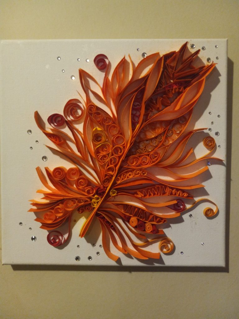 Paper Quilled Maple Leaf