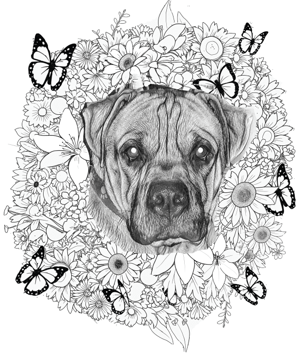 Custom Pet Portrait Coloring Page/Coloring Poster - Image 3