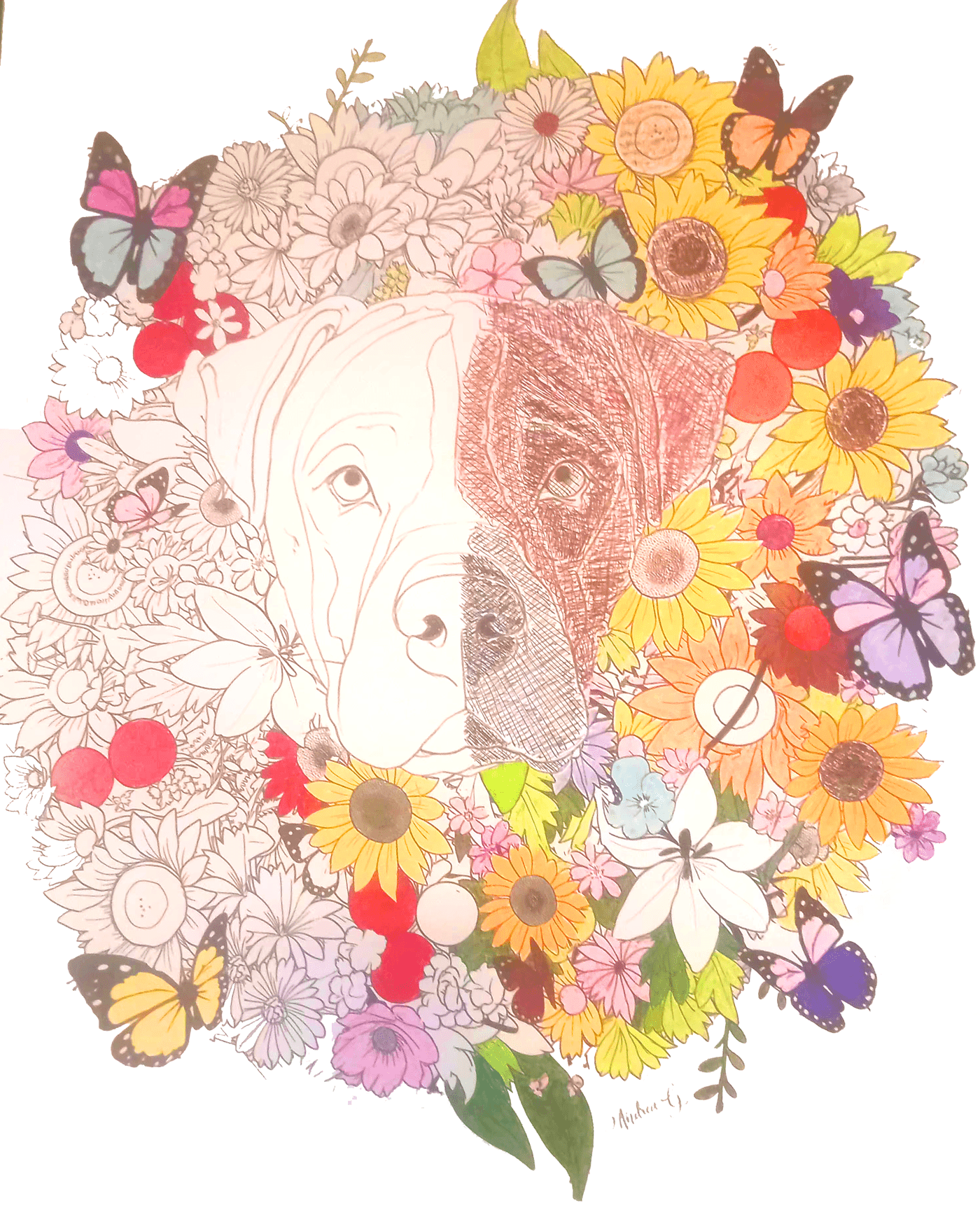 Custom Pet Portrait Coloring Page/Coloring Poster - Image 7