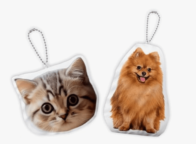 Custom Photo Pillow Keychain